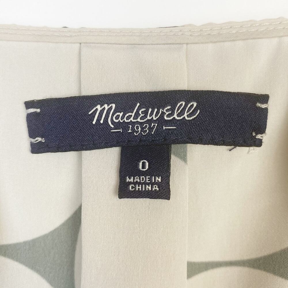 Madewell Circle Dot Pleated Cami Womens Blouse Tan Size 0 - Picture 6 of 13